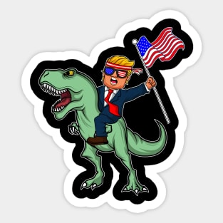 T-Rex Trump Dinosaur USA Gift Sticker